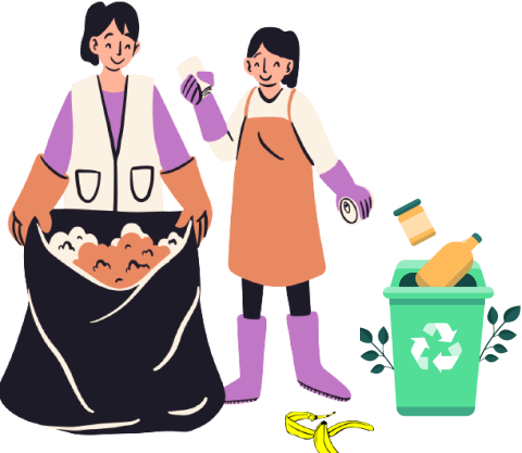 Bank Sampah Illustration
